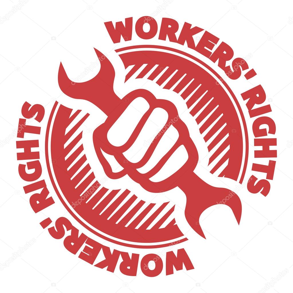 Vector illustrations of the workers' rights