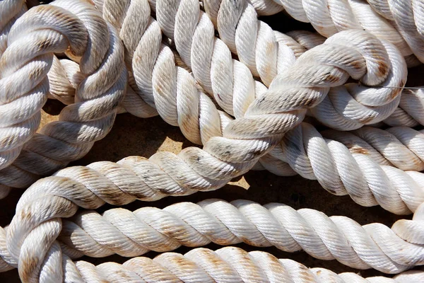 stock image the texture of an old twisted rope