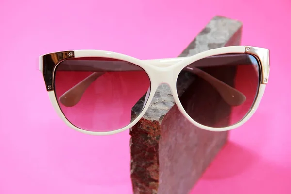 Óculos Sol Femininos Armações Plásticas Com Lentes — Fotografia de Stock