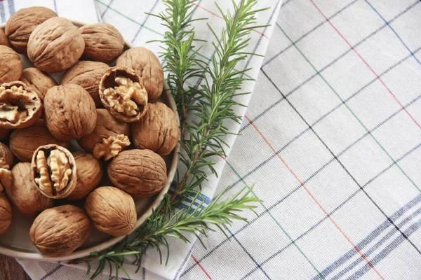 brown walnut in a hard shell