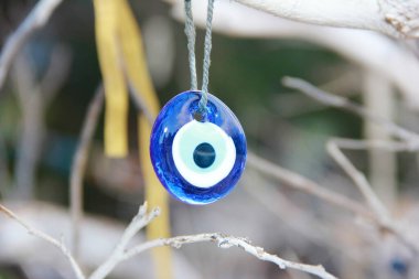 Geleneksel oryantal Türk tılsımı cam mavi göz