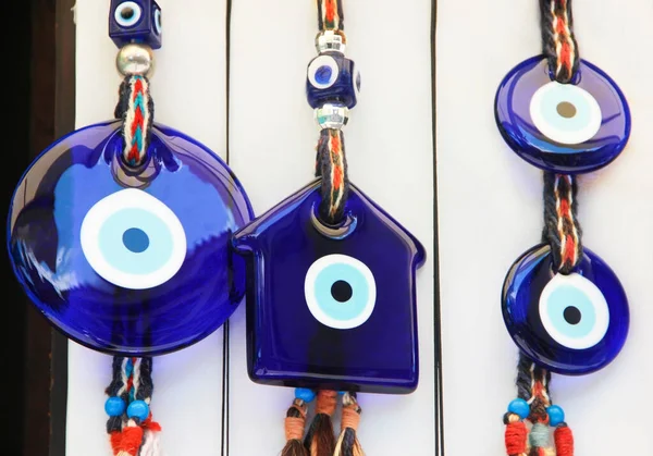 Tradycyjny Orientalny Turecki Amulet Szkło Niebieskie Oko — Zdjęcie stockowe