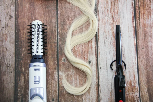 Curl Und Lockenstab Für Frauen — Stockfoto