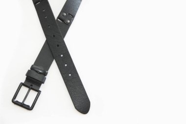 Metal tokalı siyah erkek kuşağı