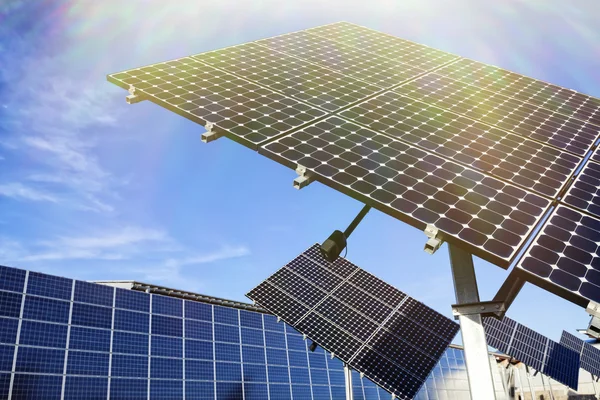 Celle fotovoltaiche solari — Foto Stock