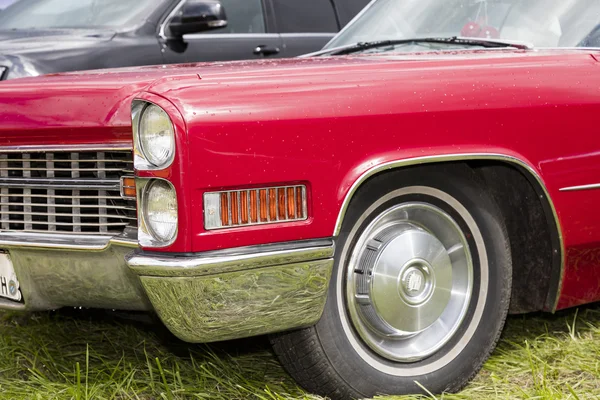 Detalle Delantero Coche Vintage Estadounidense — Foto de Stock