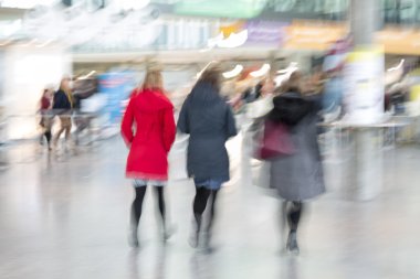 İnsanların akışı modern iç mekan, Hareket Bulanıklığı