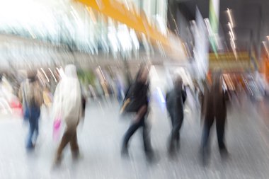 İnsanların akışı modern iç mekan, Hareket Bulanıklığı