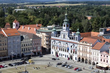 Ceske Budejovice, Güney Bohe Budweis, Budvar tarihi merkezinde