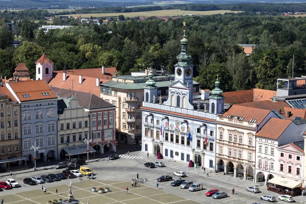 Centro histórico de Ceske Budejovice, Budweis, Budvar, Bohe del Sur Imagen De Stock