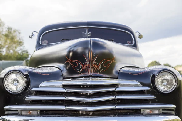 Biberach, Alemanha, 31 de agosto de 2015: American vintage car, front detail — Fotografia de Stock