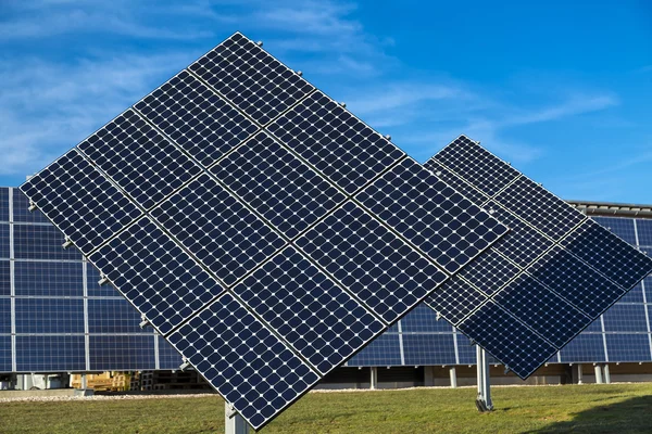 Solar panel electric system — Stock Photo, Image