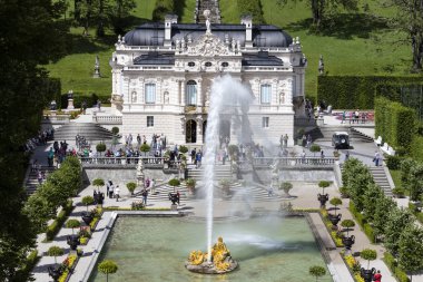 Ettal, Almanya, 23 Temmuz 2015: kale Linderhof Bavyera a