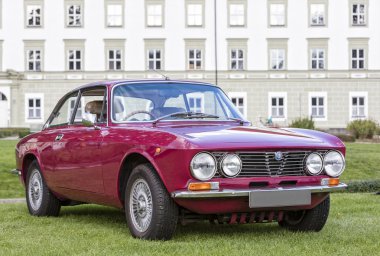 Emmering, Germany, 19 September 2015: Alfa Romeo vintage car clipart