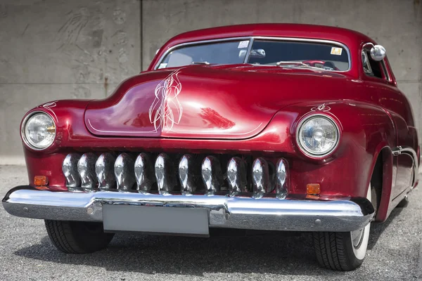 Franken, Germany, 21 June 2015: Front detail of 1951 Mercury Cou — Stock Photo, Image