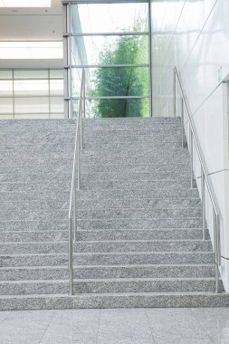 Yeni ofis binası, şirket içi, mavi tonlu imaj