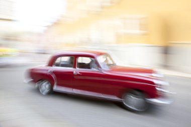 Hızlı şehirde sürüş Oldtimer