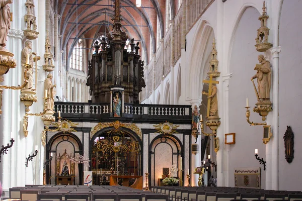 Bruges Belgium May 2018 Άποψη Του Εσωτερικού Της Εκκλησίας Της — Φωτογραφία Αρχείου