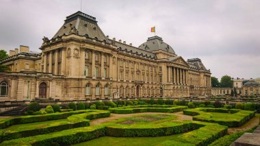 Brüksel, Belçika - 13 Mayıs 2018: Brüksel Kraliyet Sarayı