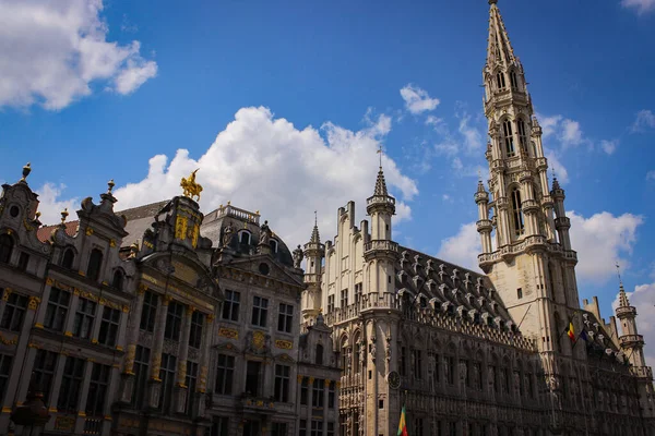 Brussels Belgium May 2018 View Ancient Gothic Grand Place Also — Stock Photo, Image