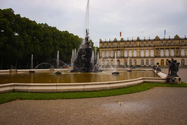 Egy Pillantás Herrenchiemsee Ősi Palotájára Bajorországban Németországban — Stock Fotó