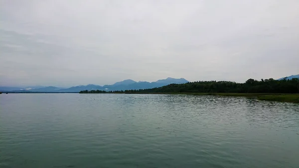Vista Sul Lago Chiemsee Baviera Germania — Foto Stock