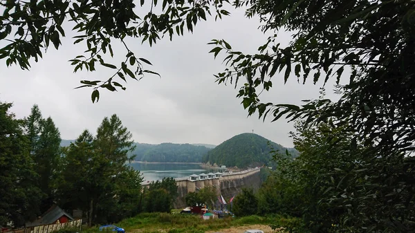 Looking Branches Large Reservoir Dam — Stock Photo, Image