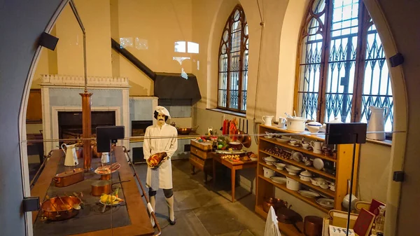 Fussen Baviera Germania Settembre 2018 Interni Della Cucina Del Vecchio — Foto Stock