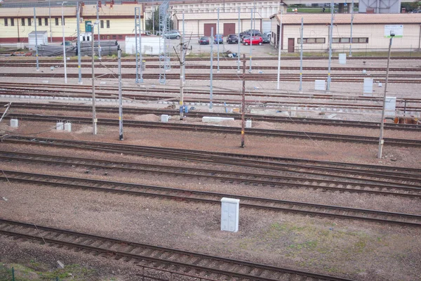 Cracovia Polonia Septiembre 2018 Vista Del Ferrocarril — Foto de Stock