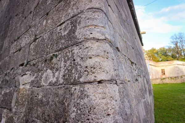 Antiche Mura Difensive Pietra Del Castello — Foto Stock