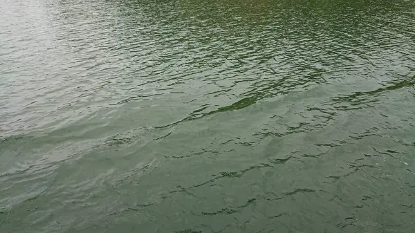 大きく美しい山の湖の表面を見て — ストック写真