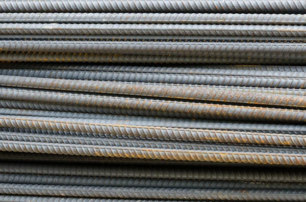 Bars of reinforced steel. — Stock Photo, Image