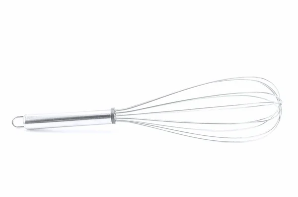 Metal whisk on white background. — Stock Photo, Image