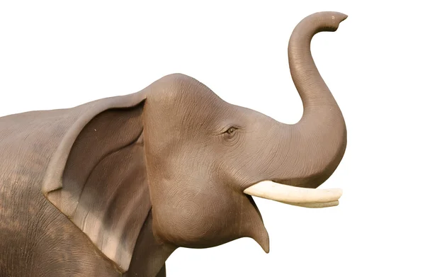 Elephant Statue on white background. — Stock Photo, Image