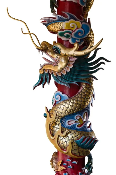 Kinesisk stil drake staty. — Stockfoto