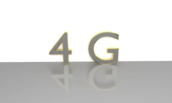 Texto 4G 3d . — Fotografia de Stock