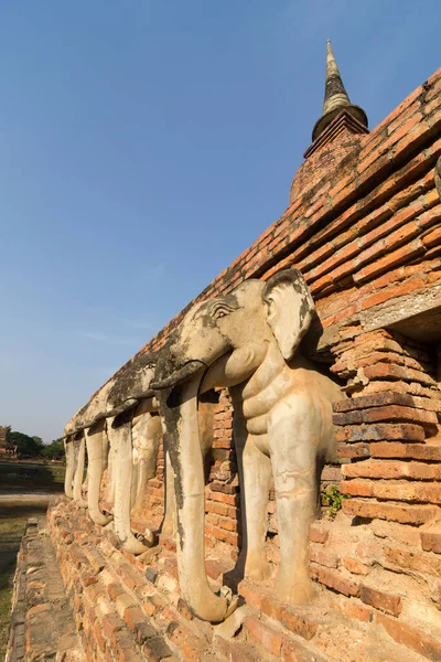 Świątynia Wat Chum Sukhothai Historical Park Prowincja Sukhothai Tajlandia — Zdjęcie stockowe