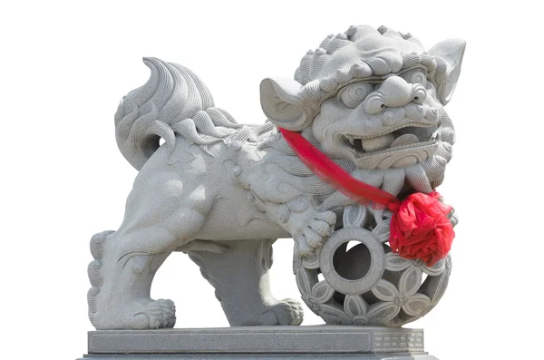 中国狮子雕像. — 图库照片