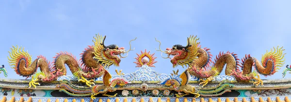 Dragón de China, templo chino en Tailandia . — Foto de Stock