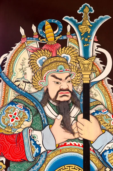 Guan Yu heykel deva boya güzel sanatlar kapı.