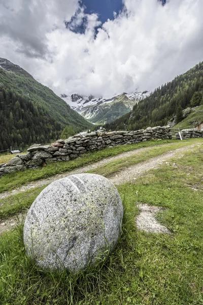 Valmalenco vale paisagem — Fotografia de Stock