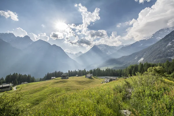 Valmalenco vallei landschap — Stockfoto
