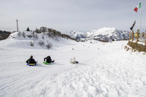 Piani di Bobbio, winter. — Stock Photo, Image