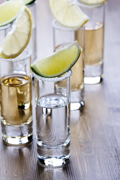 Skott av tequila Stockbild