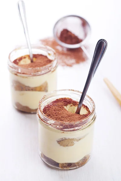 Sobremesa italiana tiramisu — Fotografia de Stock