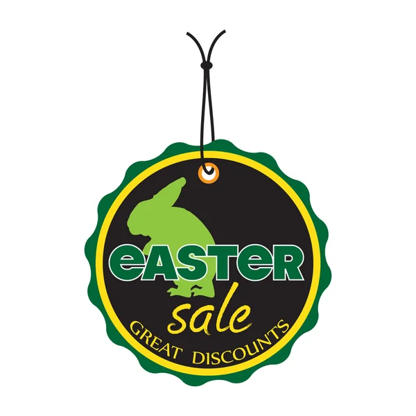Easter sale tag — Stock Vector