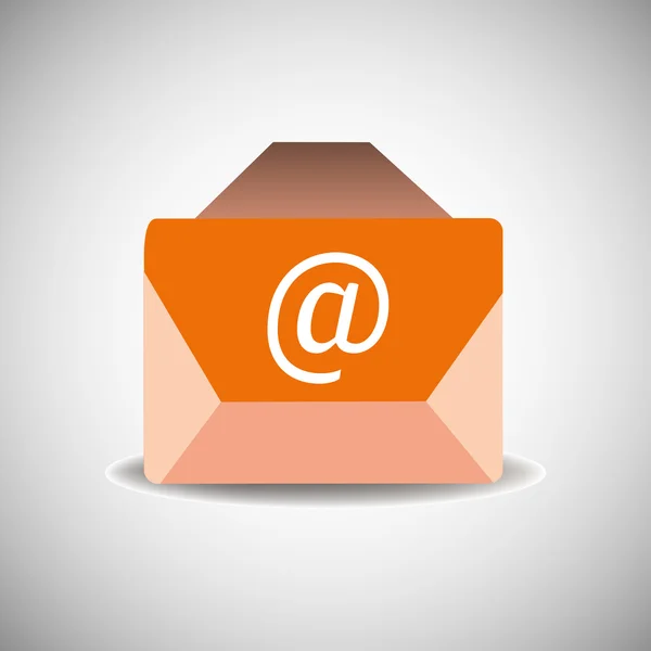 Envelope de e-mail isolado — Vetor de Stock