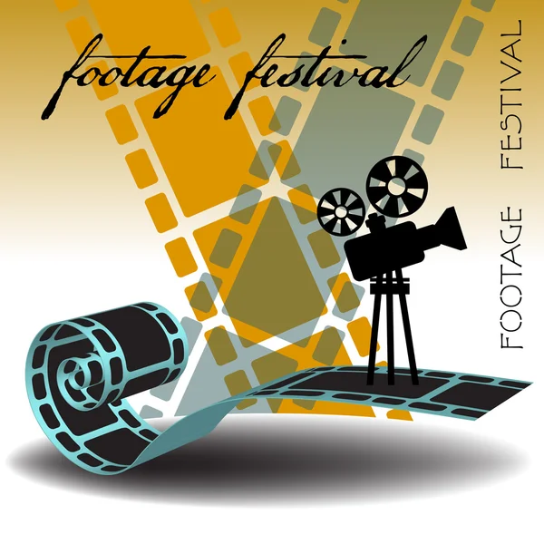 Tema del festival de filmación — Vector de stock