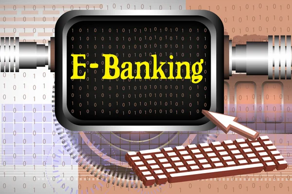 E-banking tema — Stock vektor