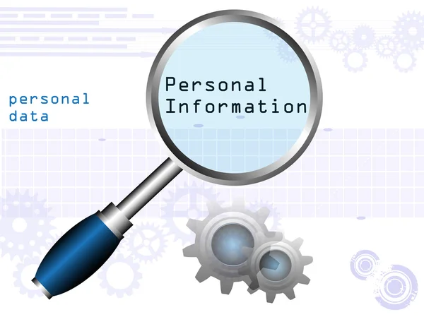 Personlig information koncept — Stock vektor